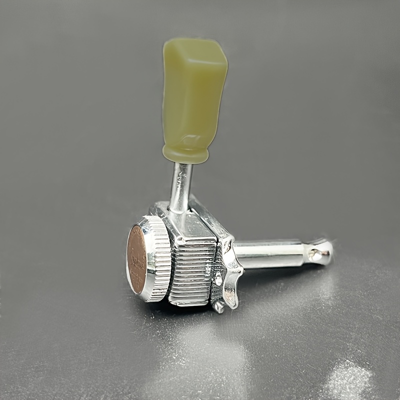 SAPHUE Vintage Style Locking Guitar Machine Heads , 3+3 Lock String Deluxe Tuning Key Pegs Tuners Set , 1:15 Ratio , Replacement for Electric Acoustic Folk Guitars , Elegant Tuning Keys Classic Tuner Design , Sturdy Construction Durable Tuners , Guitar Part