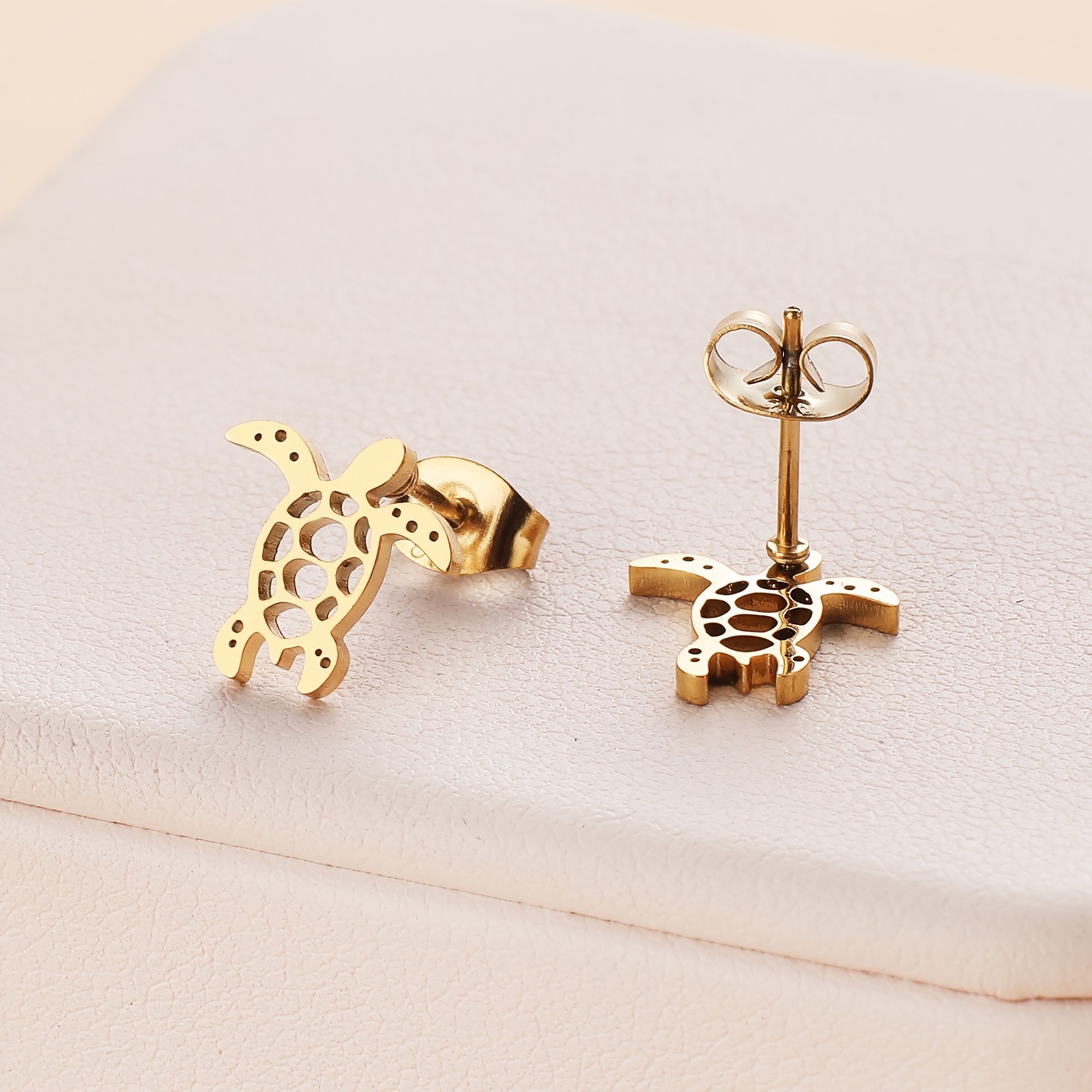 Turtle Titanium Steel Women's Earrings