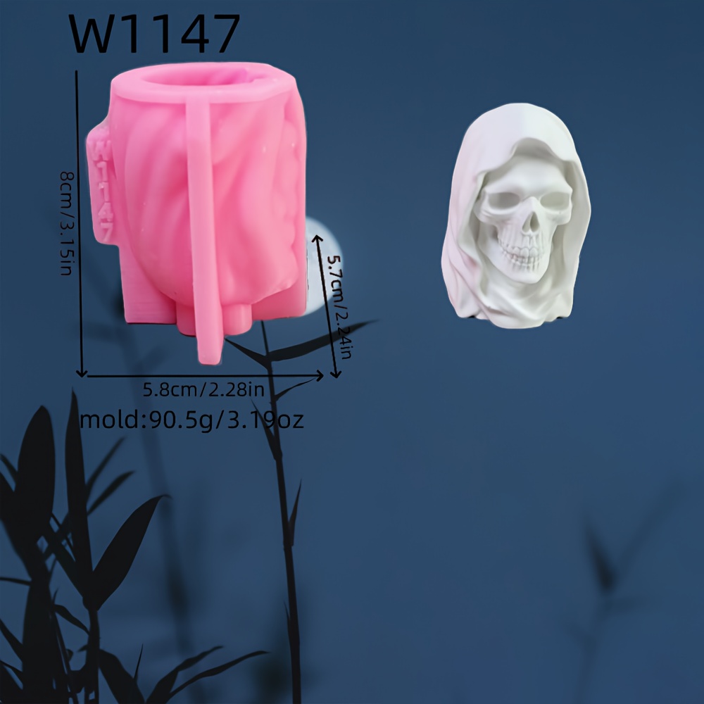 Image of Resin Silicone Molds Halloween Cape With Motif 3d Decorative Silicone Mold Diy Candle Silicone Mold Gypsum Decorative Silicone Mold Home Decoration Epoxy Resin Mold W1147