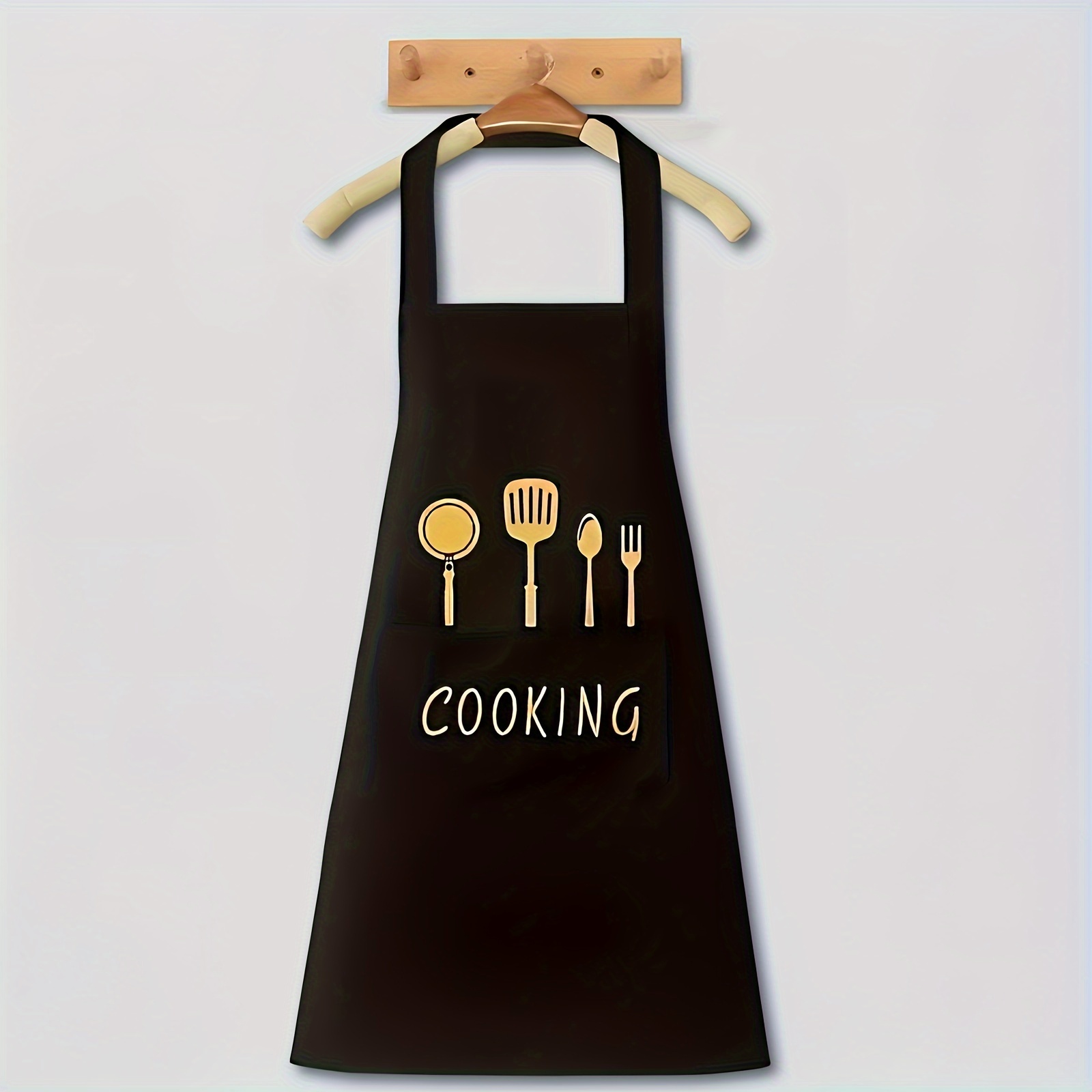 

Apron Household Kitchen Cooking Waterproof And Oil-proof Stain Apron Women's Fashion New Adult Work Clothes Men's And Women's Waist