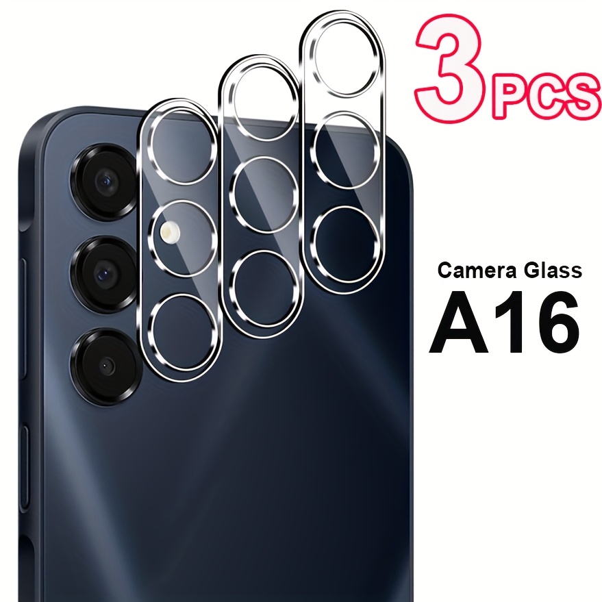 Image of 3pcs Camera Protection For Galaxy A16 5g 4g Tempered Glass 9h Hardness Film Lens Protective Transparent