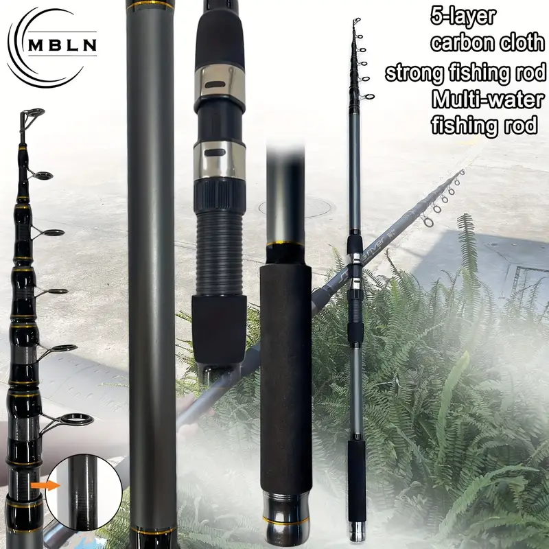 1pc, MBLN Brand, Far Casting Sea Rod/Fishing Rod, Carbon Lure Casting Rod * Ultra-Hard Telescopic Fishing Rod, Hand And Sea Dual-Use Long Section Casting Rod, Ultra-* Rod, Double * Rings 1pc, MBLN Brand, Far Casting Sea Rod/Fishing Rod, Carbon Lure Casting Rod * Ultra-Hard Telescopic Fishing Rod, Hand And Sea Dual-Use Long Section Casting Rod, Ultra-* Rod, Double * Rings