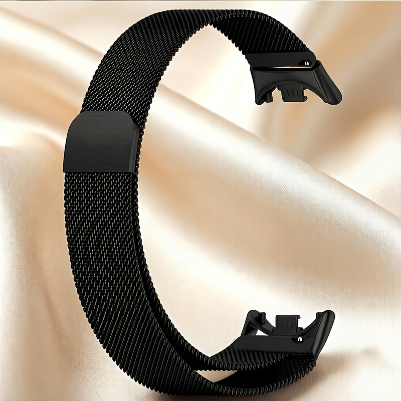 TEMU Milanese Steel Strap For Xiaomi Mi Band 9/8 Strap Women/men, Metal Stainless Steel Smart Bracelet Wristband For 8/9/10 Smartwatch Aceessories