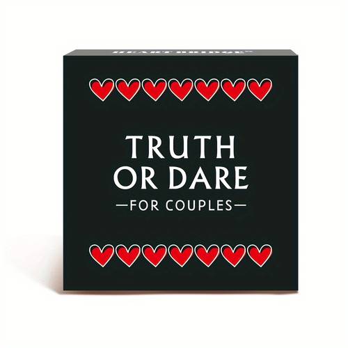 1pc truth or dare card game a cool party entertainment toy a tabletop for couples date nights and an ideal gift for christmas valentines day and anniversary 50 cards