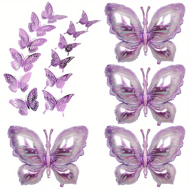 

Giant Purple Butterfly Foil Balloon - Perfect For Birthday & Wedding Decorations, Graduation Parties, And Photo Props