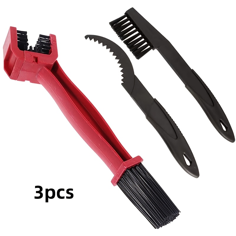 TEMU Motorcycle And Bicycle Chain Brush Car Cleaning Square Head Hair Bicycle Chain Sprocket Mud Removal Cleaning Tool