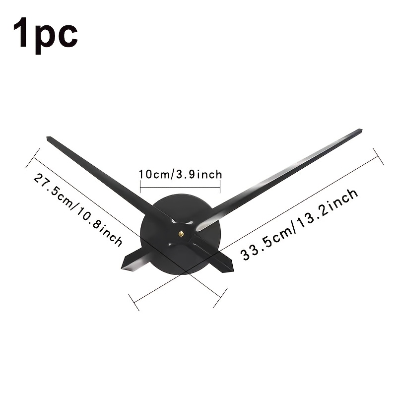1pc, Metal Dial And Pointer Self-assembled Wall Clock, Metal Material, Silent Clock, Clock Maintenance Replacement Parts, Suitable For Room Bedroom Office Decorations