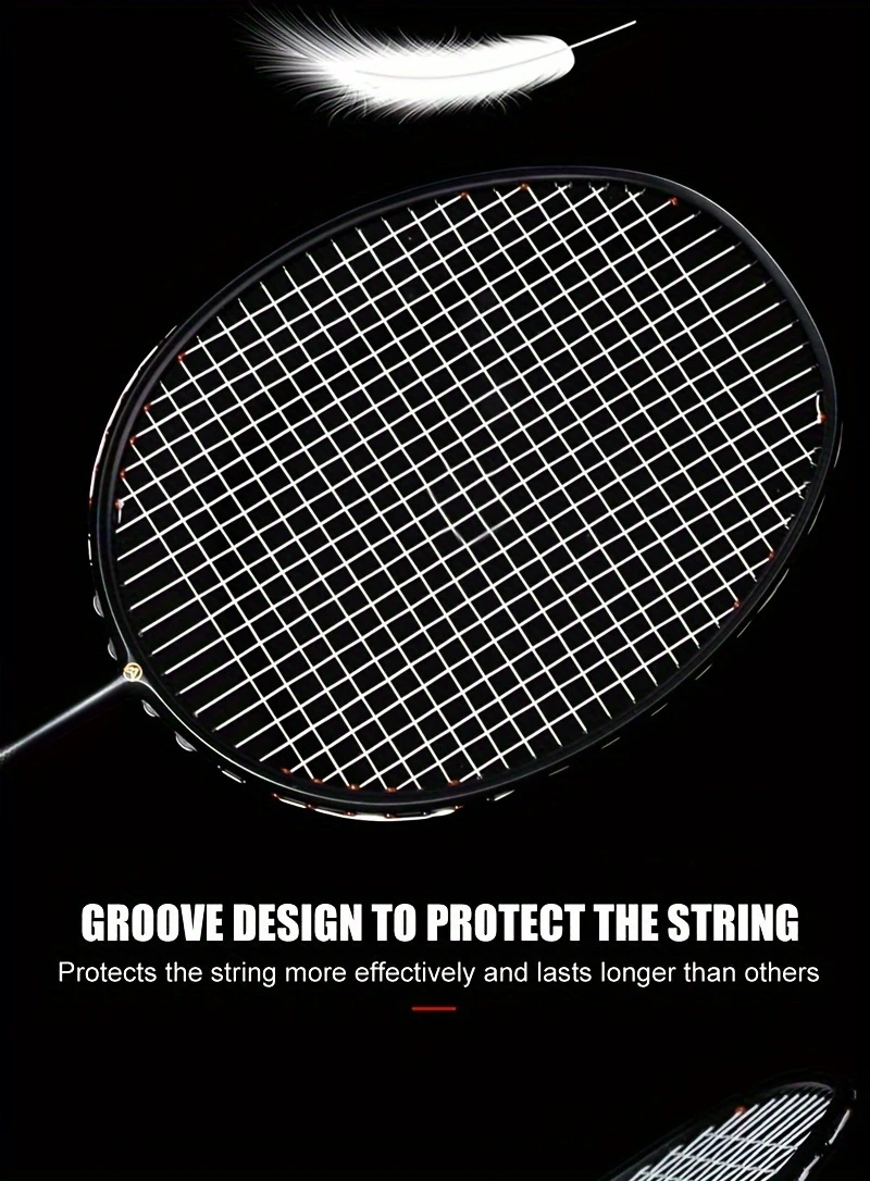 xhp 6u g4 t700 2 piece set 2 carbon fiber rackets including leather 2 binding wires with hand tape suitable for sports training and competition details 4