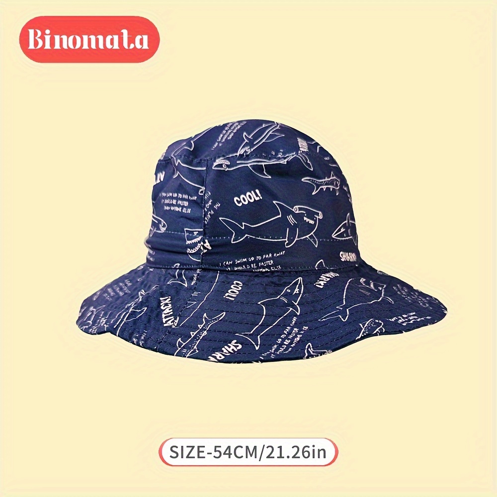 Toddler Baby Sunshade Casual Cartoon Animal Print Bucket Hat