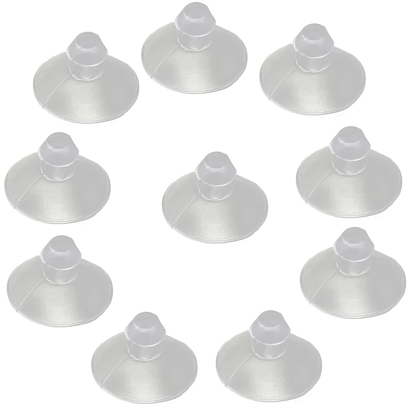 10pcs Mini Transparent Glass Table Suction Cups, 18mm / 0.7 Inch, Non-slip Bumper Pads, Suction Cups For And Furniture