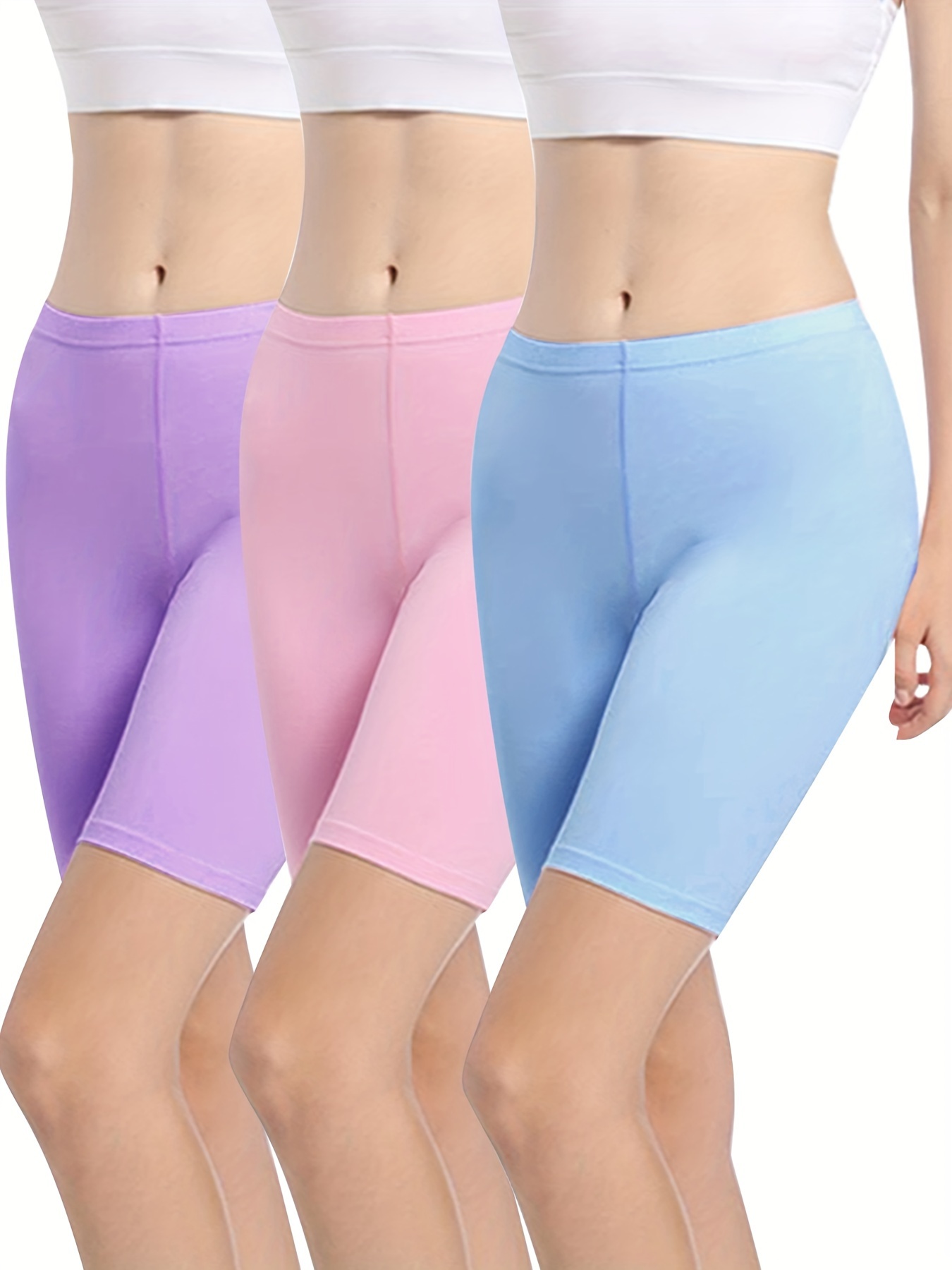 Women Ladies Elastic Soft Anti-chafing Safety Under Shorts Slim Underwear  Pants Panties
