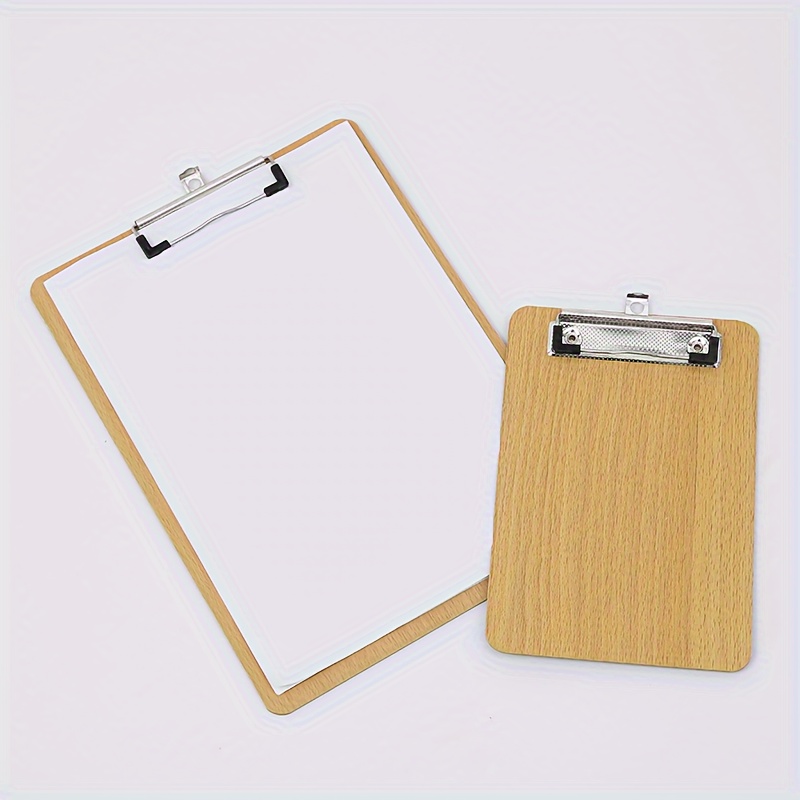 

1pc Wooden Board Folder Folder A4/a5 Writing Board Clip Pad Menu Clip Office Stationery Folder Meeting Folder Signature Plywood