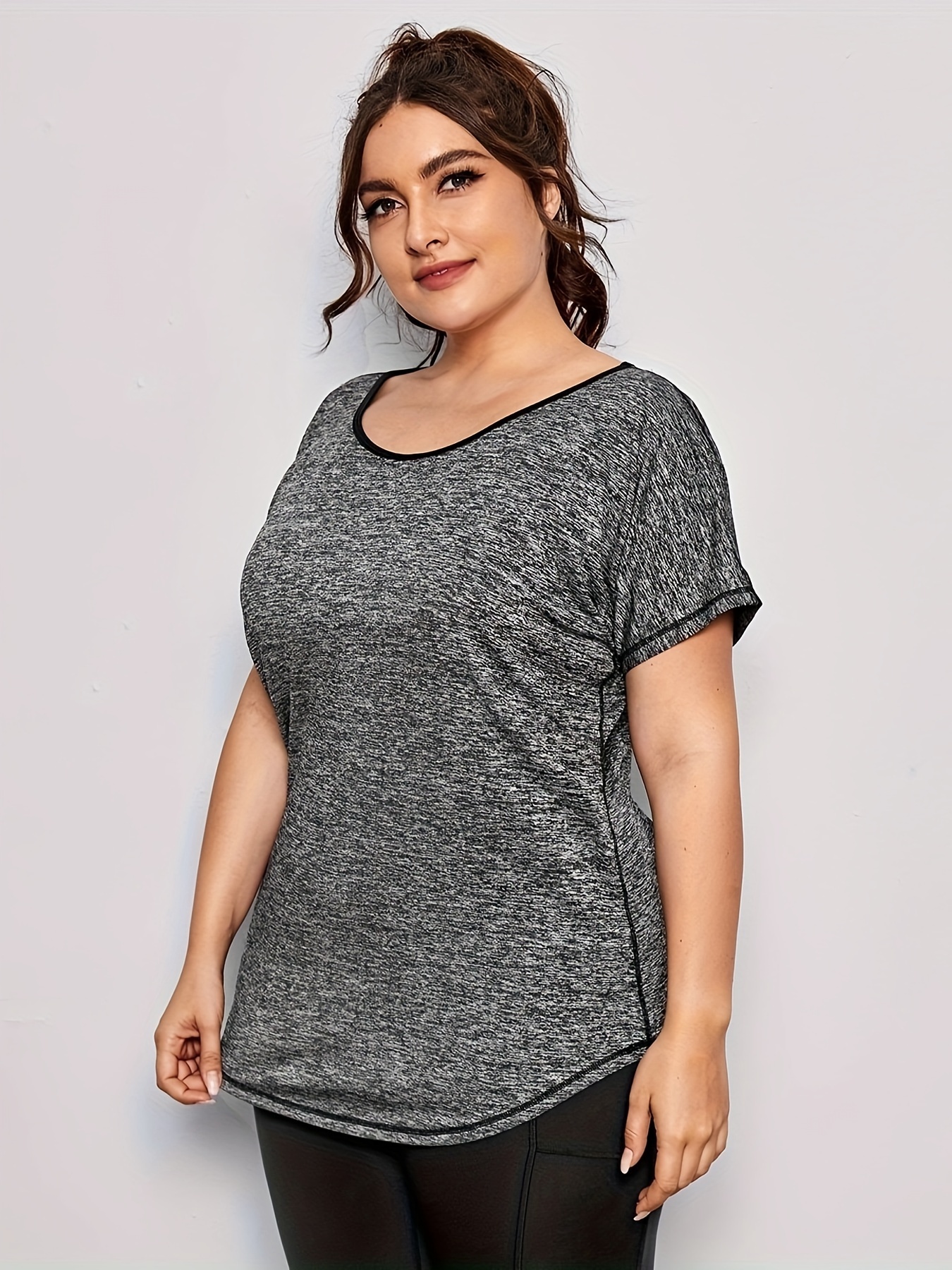 Col Rond Tee Shirt Pour Femme Ronde Le T-shirt Col Rond Manches