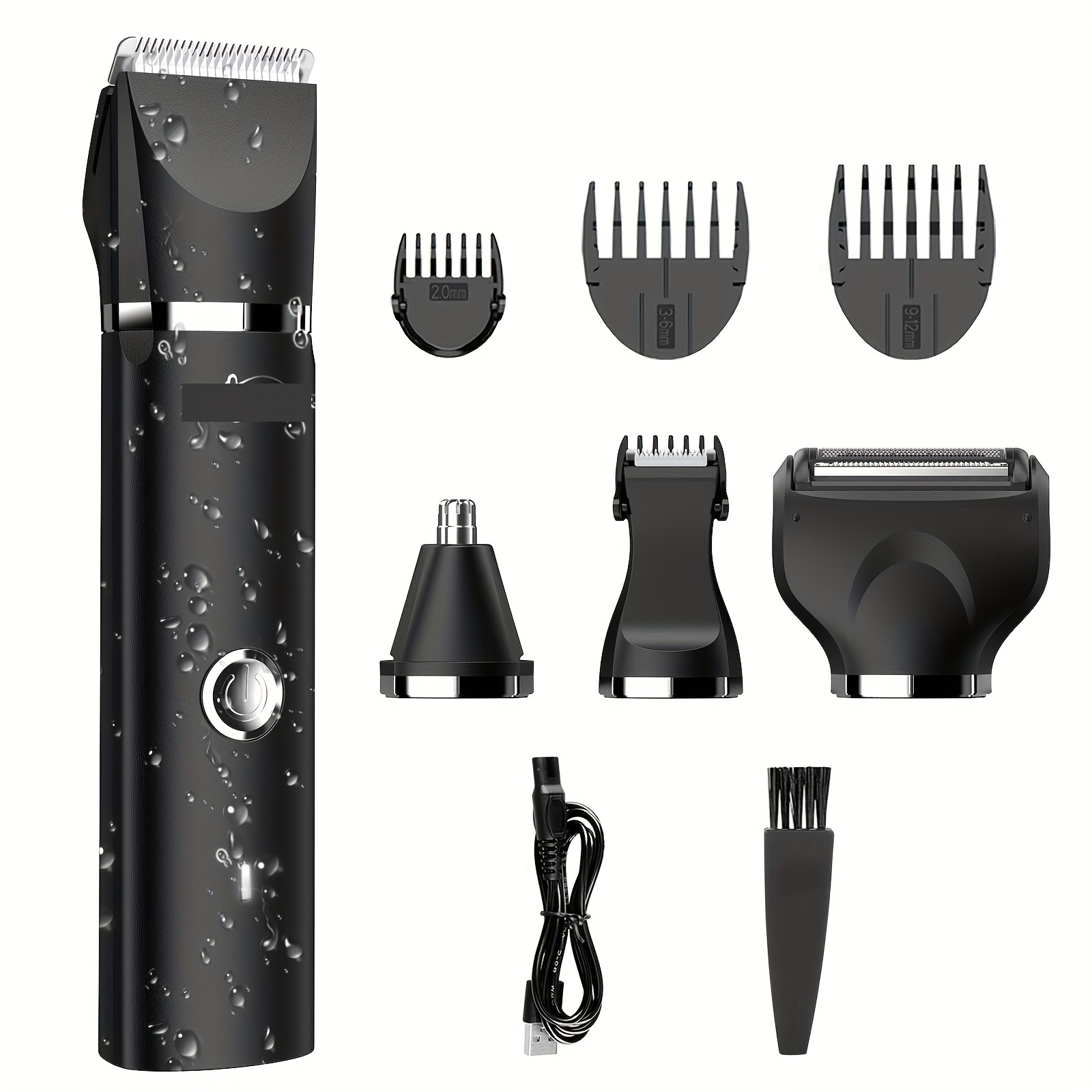 

Men's Electric Shaver Wet/dry Pubic Bulb Nose Body Face Shaver Body Hair Trimmer With Storage Bag Men's Beauty Kit