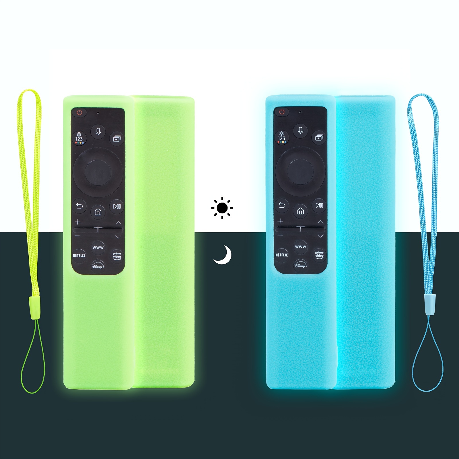 vert lueur - Coque de protection pour télécommande Samsung TV, étui en  Silicone