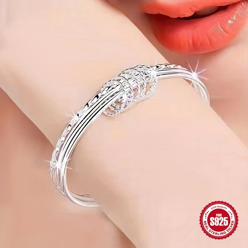 

Bohemian Style 925 Silver Bracelet - Elegant Women's Jewelry, Wedding Parties, Anniversary Gifts, Fashionable - No Mosaic