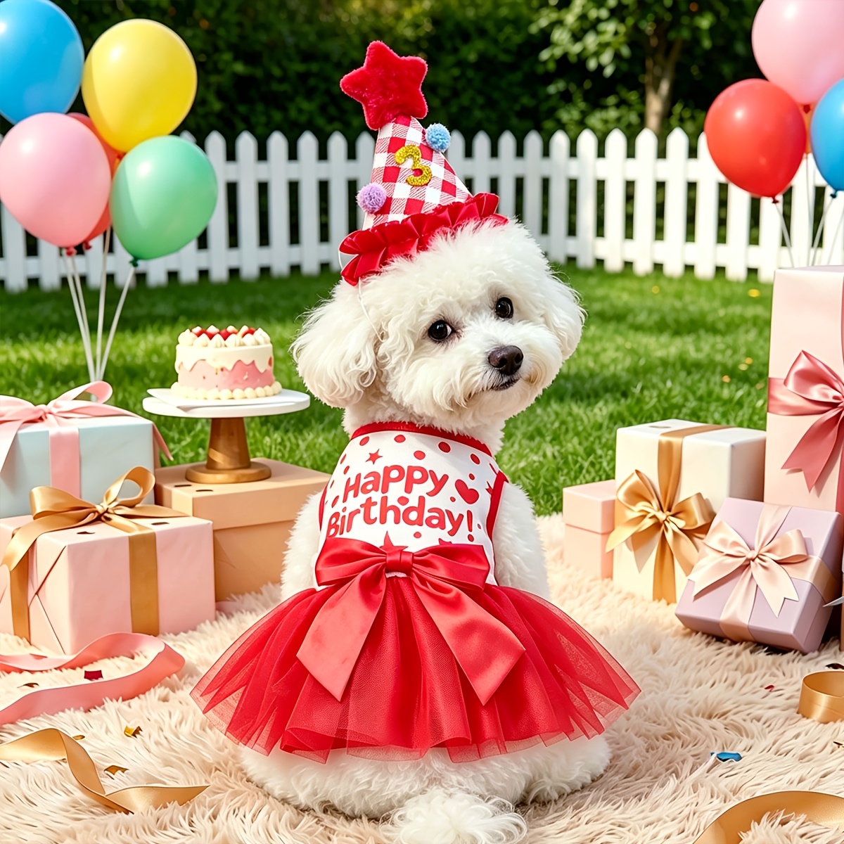 dog birthday dress clothes sold on Temu United States For Love & Lemons