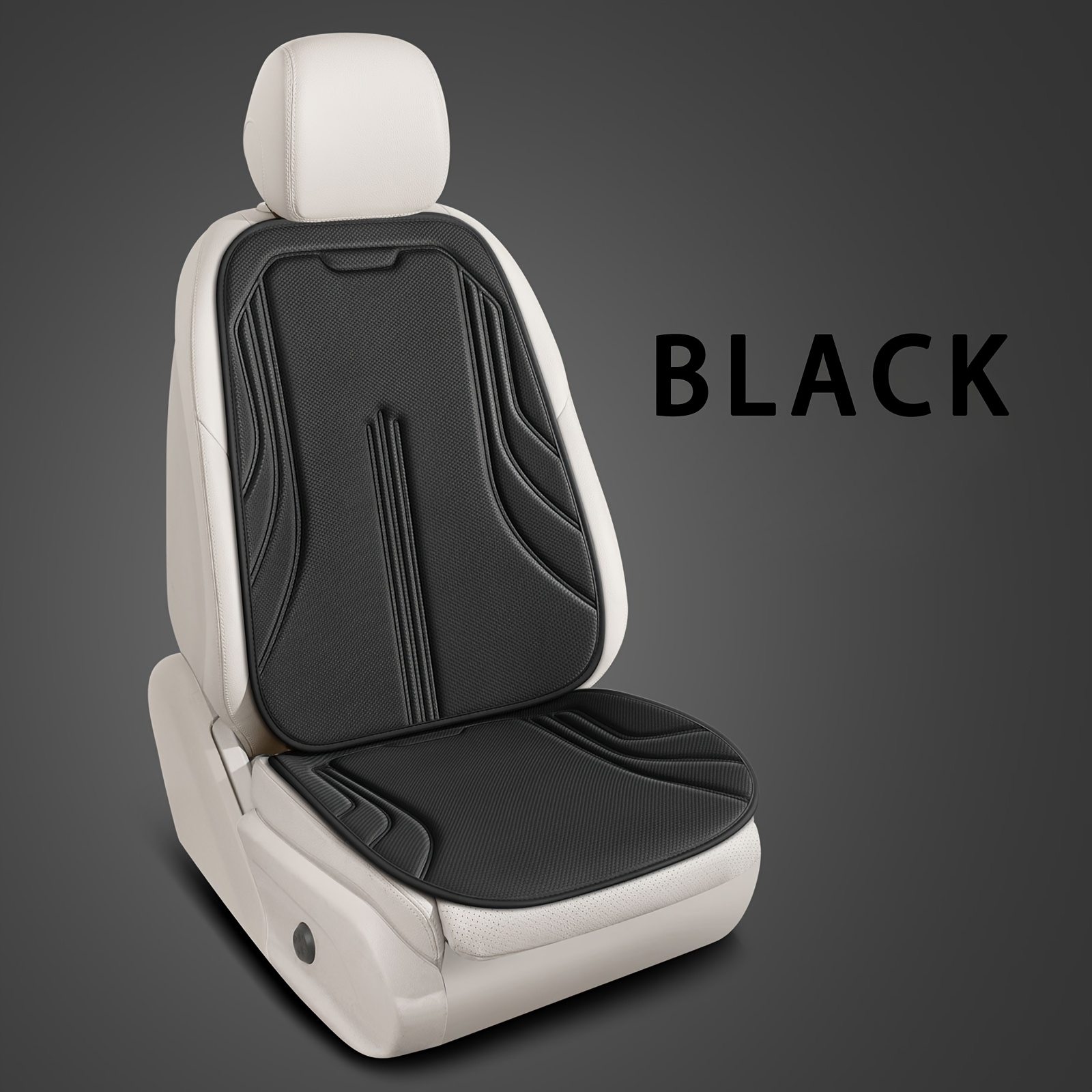TEMU 2pcs/set Front Car Seat Cushion And Backrest, Thick Soft Breathable Fabric With Anti-slip Bottom, For Cars And Suvs
