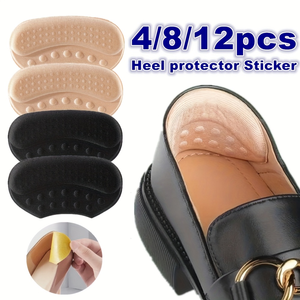 

4/8/12pcs Comfortable Soft Heel Patch, Transparent Heel Sticker, Self-adhesive Anti-wear Heel Pad, Foot Protector