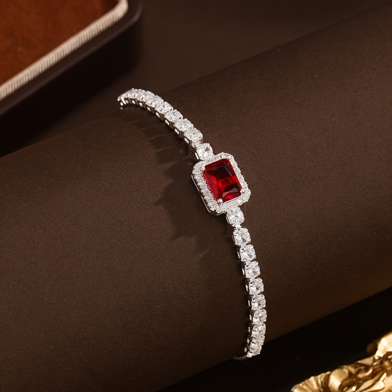 TEMU 1pc Of European And Fairy-inspired Zirconia Bracelet For Women, An Elegant Accessory With A High-end Feel, Perfect As A Birthday Gift For, A