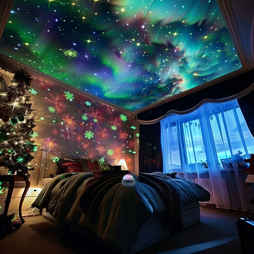 ball contains beautiful northern lights a of light color rotation usb plug in remote control light effect suitable for bedroom living room party details 3