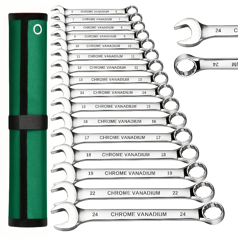 8 piezas de juego de llaves de doble cabeza, de grado industrial, llaves Torx multifuncionales con correas enrollables, acero cromo vanadio, ahorro de energía y ahorro de mano de obra, adecuadas para reparaciones en el hogar, coches, bicicletas, mantenimiento de motocicletas.