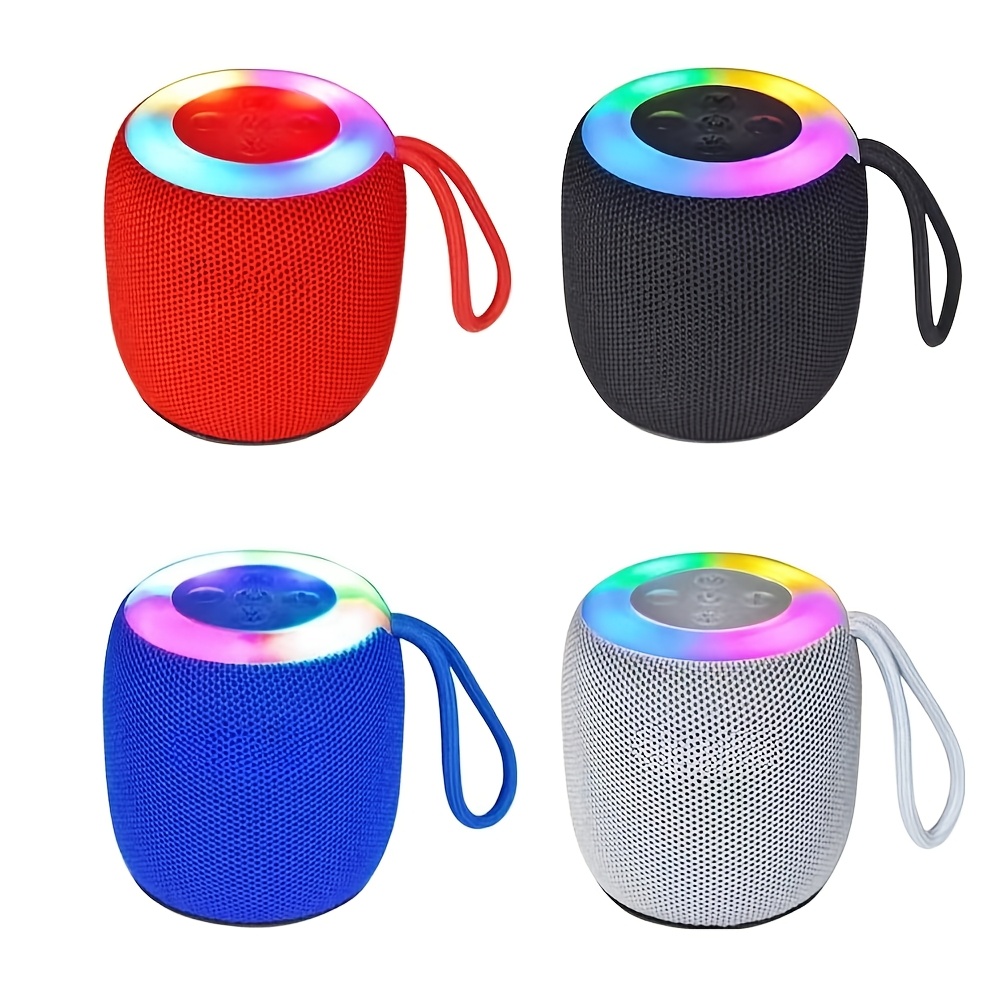 Altavoz Bluetooth Pequeño con Subwoofer, Gran Volumen, Portátil para Hogar, Exteriores y Coche, Mini Altavoz
