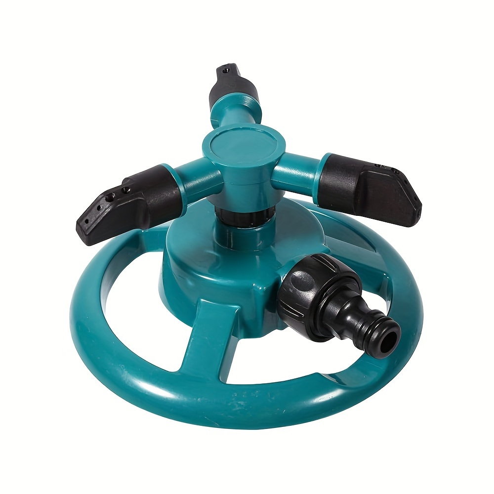 360° Rotating Garden Sprinkler | Durable Plastic | Thread Connector | Efficient Lawn Irrigation System For Outdoor Use, Sprinklers For Lawn