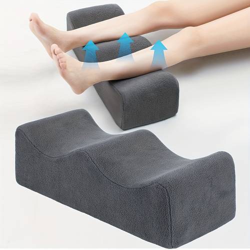 a footrest cushion that elevates the feet designed for multiple uses with slow rebound for comfortable sleep and leg support suitable for sleeping in bed resting office chairs recliners and for relaxing at features a non s