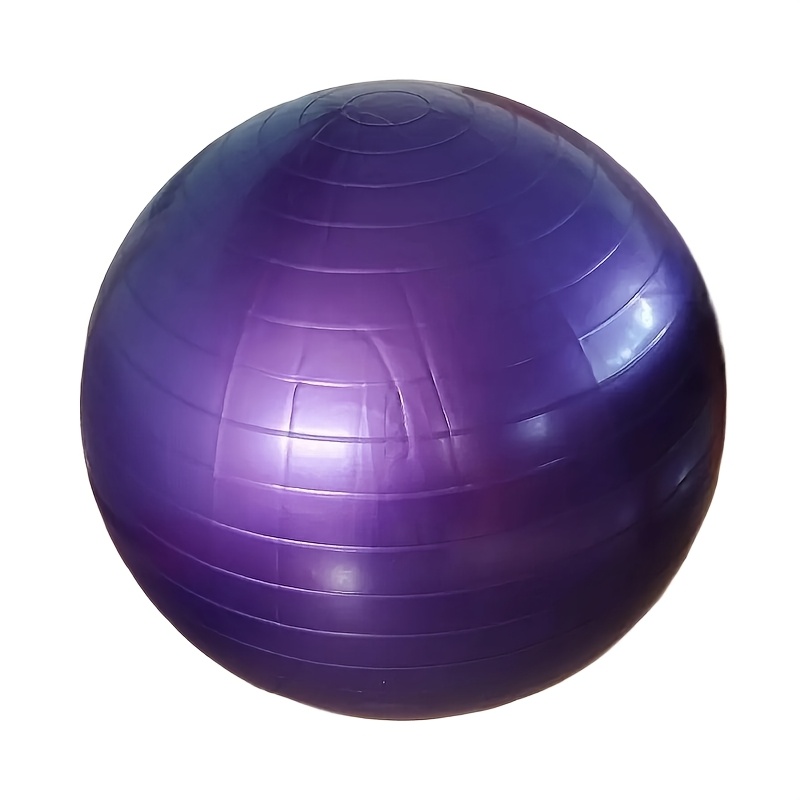 TEMU 17.72inch Purple Pvc Yoga Ball Durable Fitness And Pilates Balance Ball For Weight Loss, - Gym Workout