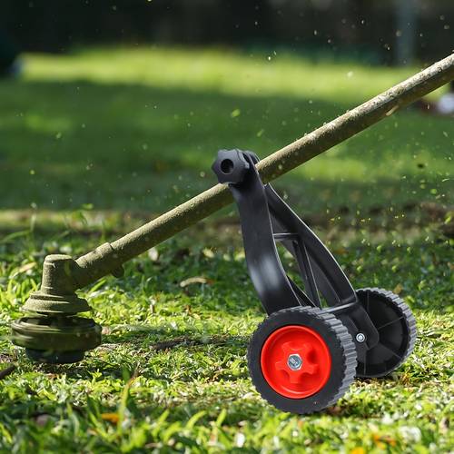 item picture latest universal adjustable lawn mower support wheel attachment suitable for garden trimmers power tools quick change auxiliary wheel design enhances stability and control essential for lawn maintenance