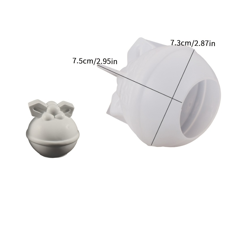 TEMU 3d Christmas Bell Candle Silicone Mold Christmas Gift Making Resin Mold