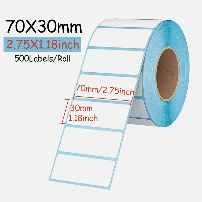 Self-adhesive Shipping Barcode Stickers Measuring 70x30mm (2.75x1.18 Inches), For Easy Peeling. Oilproof, Waterproof, And Scratch-resistant Labels A Roll Of 500, With A 40mm , Gift Packaging.