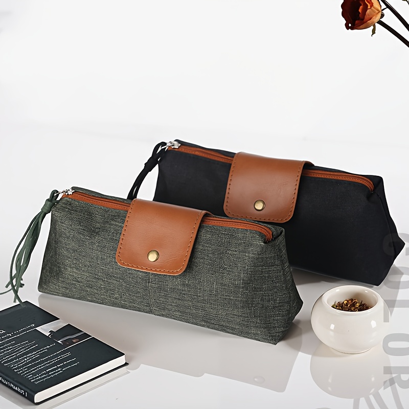Kleine Kosmetiktasche Blau – Y2K Karo-Muster, 10,4x16,8x9,9cm, Als Make-up-Tasche Oder Mini-Geldbörse