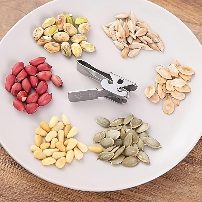 sunflower sheller 2in 1 stainless steel seed opener wide   peeler for   and     handle for quick shell removal ideal for home kitchen   and baking