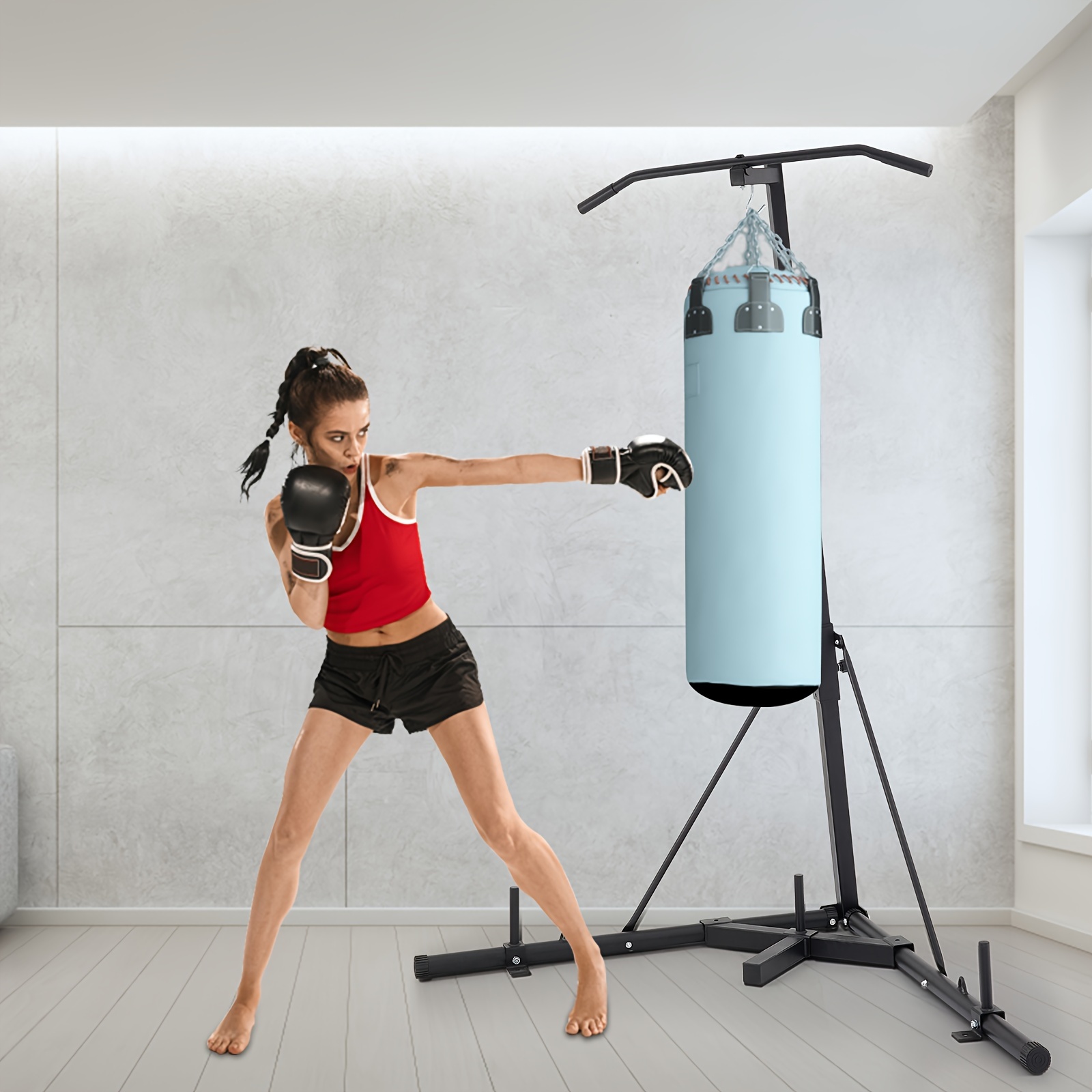 1 heavy bag stand height adjustable punching bag stand Temu