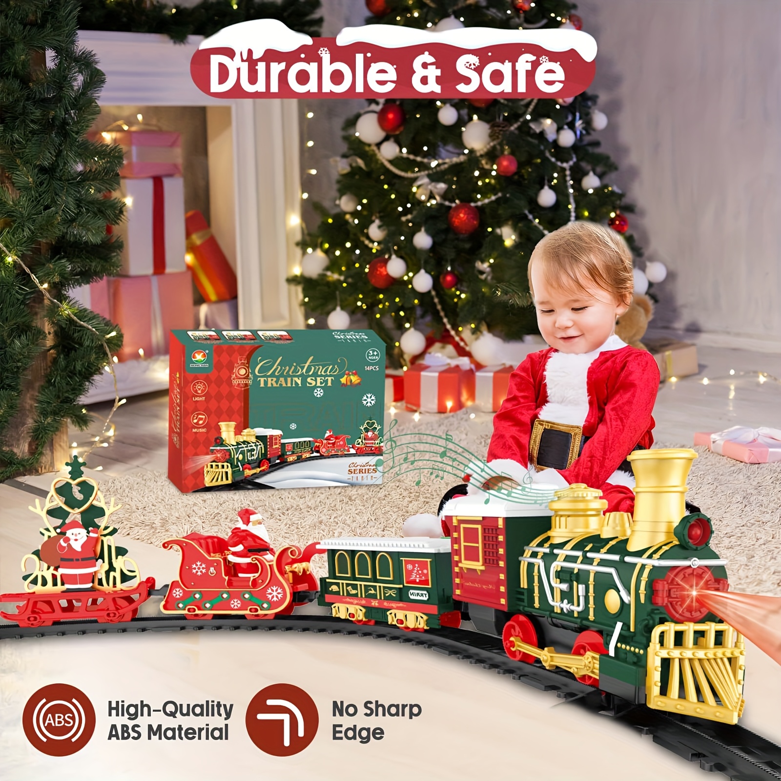 Elektrische Treinset met Verlichting voor Kinderen vanaf 3 Jaar - Afbeelding 11