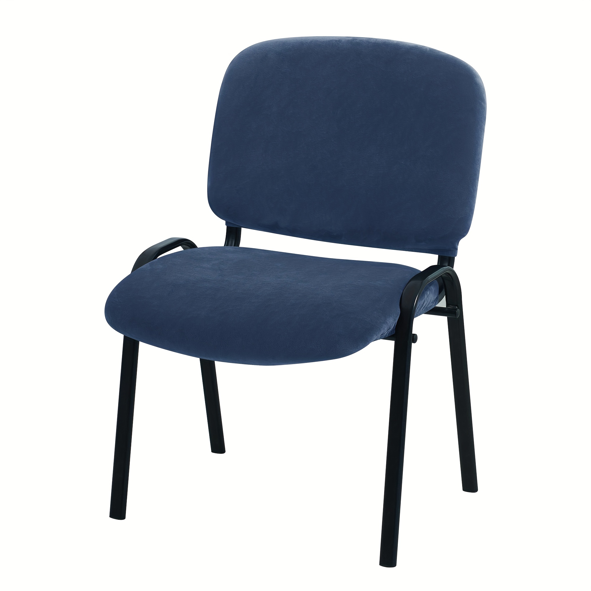 TEMU 2pcs/set Stretch Flannel Office Chair And Dining Chair Covers, Backrest And Seat Protectors, Separate Installation