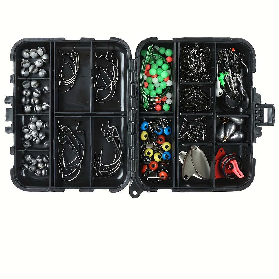 254pcs Fishing Essentials Kit: Hooks, Buoys, Tackle Box & More - Perfect  for Rock Fishing!