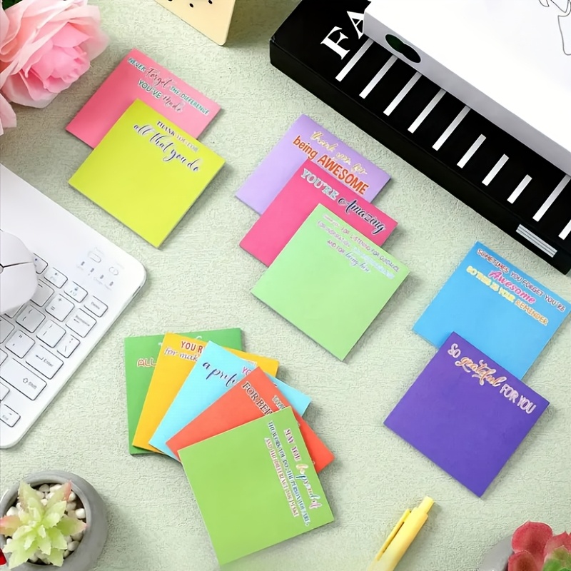 Custom Square Sticky Notes with Trace-Free Adhesive