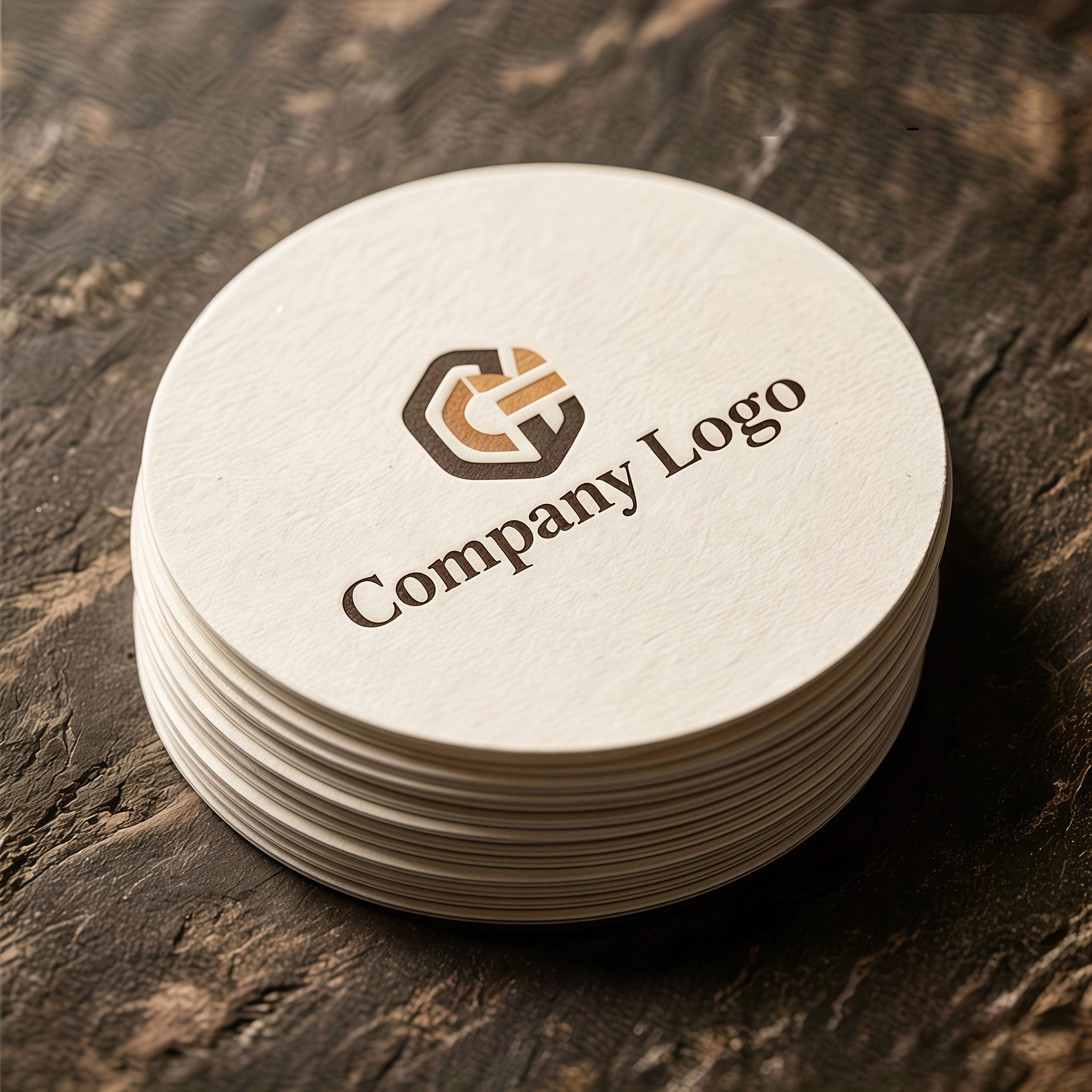 TEMU 24pcs Premium Cardboard Custom Coasters, Personalized Drink Mats And Beer Pads, Fashionable And Stain-resistant, Image, Logo, Customizing Your