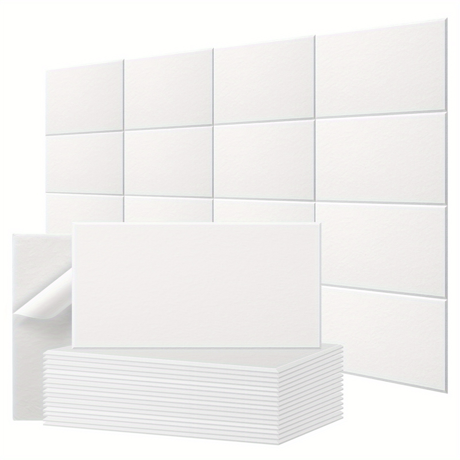Image of 16pcs 60cm X 30cm Acoustic Wall Panels Sound Absorbing Panels For Recording , Piano Rooms, Game Rooms, Theaters, Podcast Rooms, Walls And Ceilings And Other Acoustic Venues