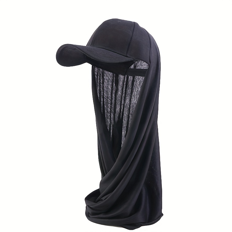 Summer Hat Scarf Integrated Baseball Cap With Scarf And Turban