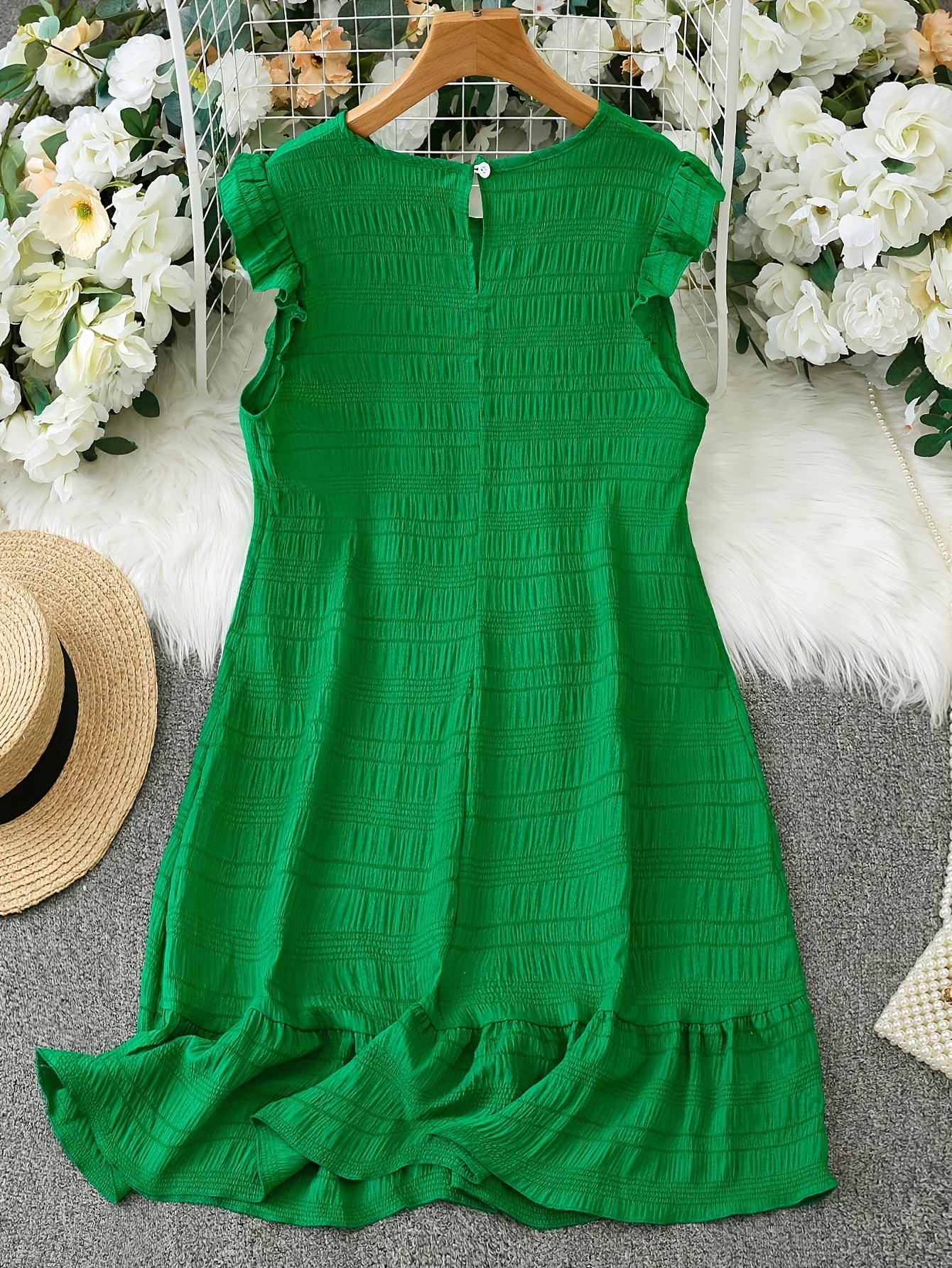 green lace party dress Mint Green Chiffon See-through Off-the-shoulder Lace Evening Dress, Green / US2 main image 0