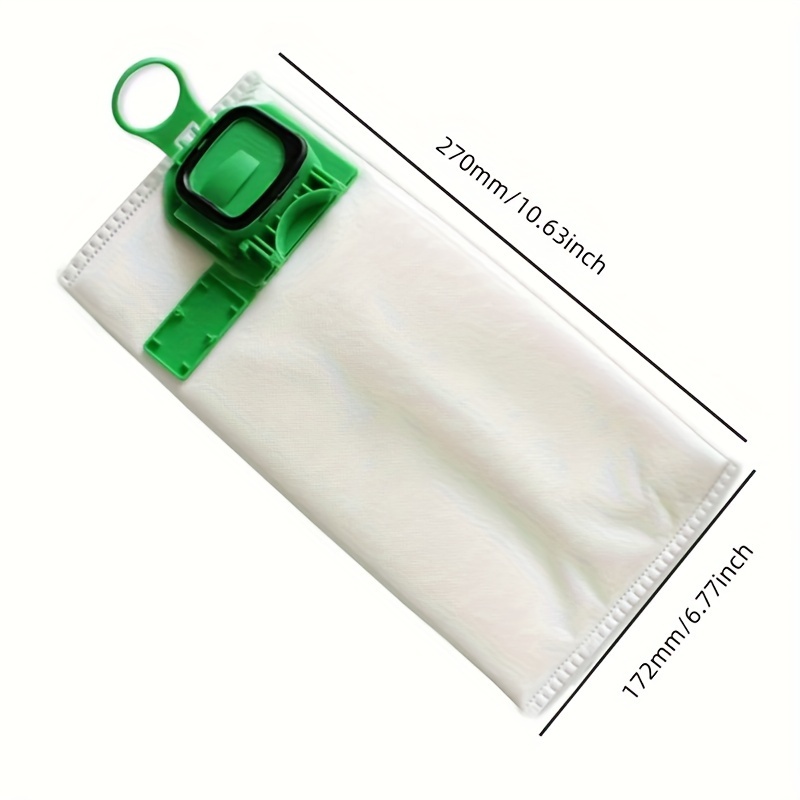 10 Bolsas Para Aspiradora Vorwerk Kobold VK140/VK150/FP140/FP150 - Con 2 Filtros, Microfibra Premium, 12 Unidades