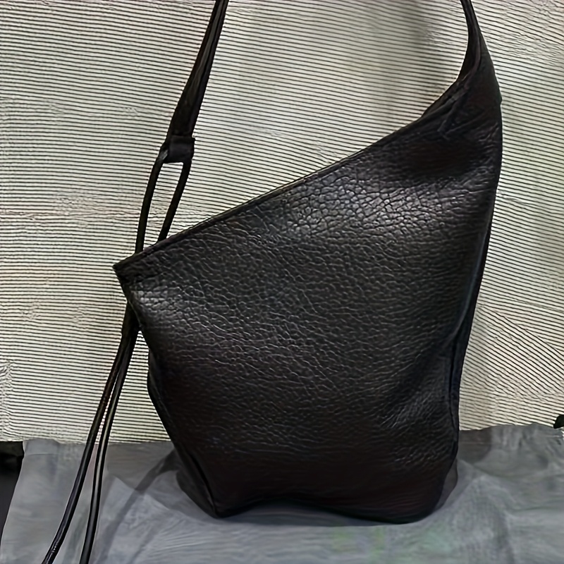 TEMU Elegante bolso de negro para mujeres - Bolso de chic y versátil con cierre de cremallera, para salidas informales, pequeño bolso cruzado