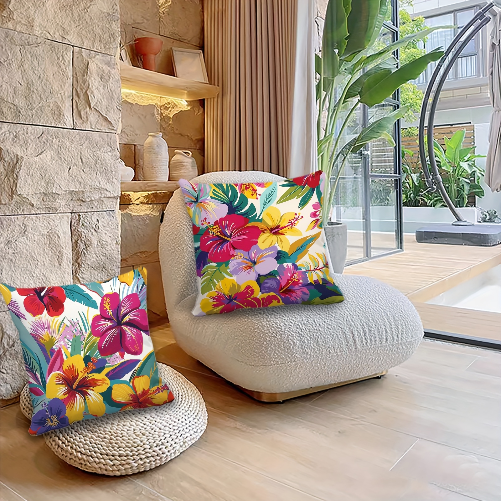 Set Di 4 Federe Decorative, Cuscini Per Divano, Decorazione Per Camera Da Letto Divano Sedia Auto Letto Giardino 45 X 45 Cm 84447922