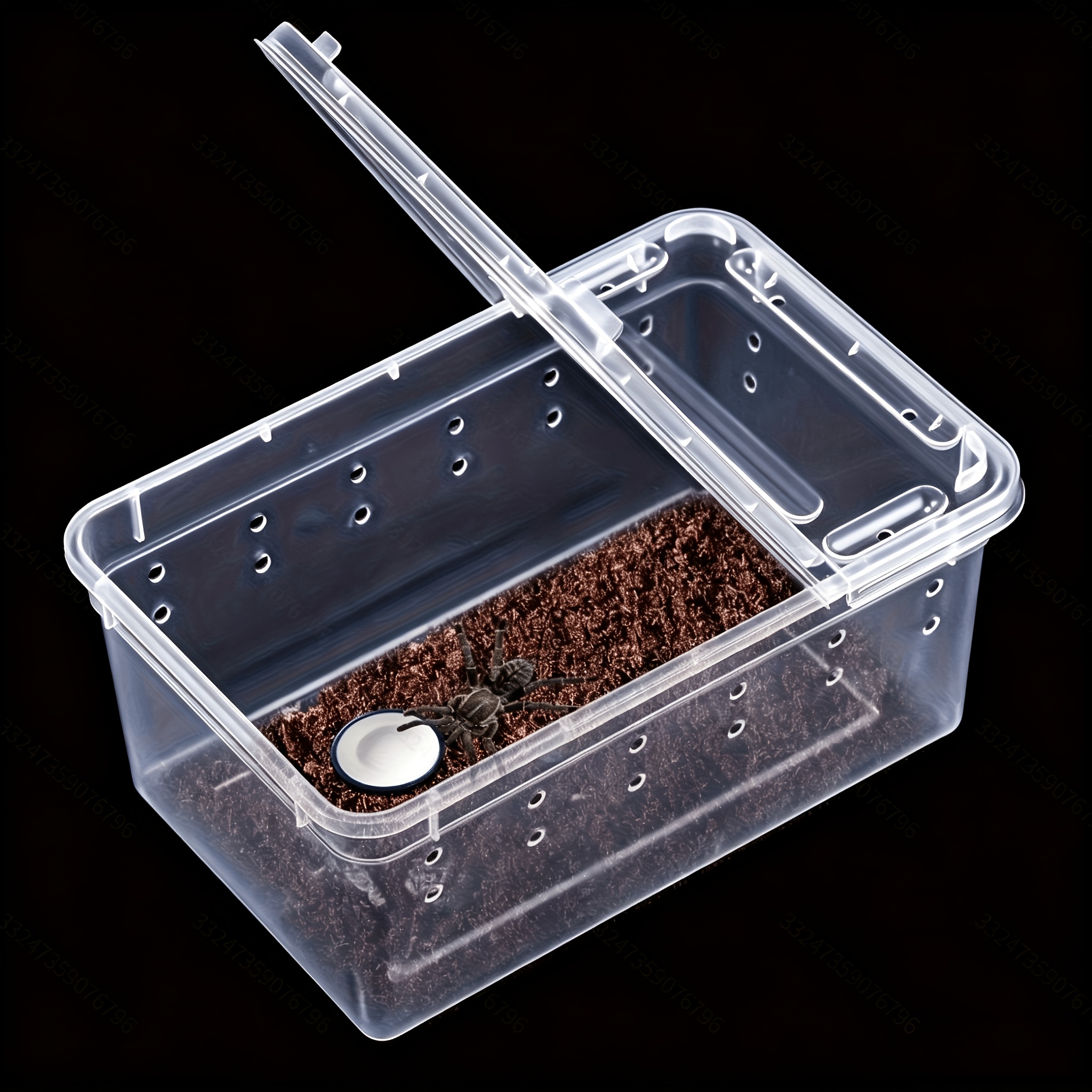 8pcs Transparent PE Plastic Reptile Habitat Boxes