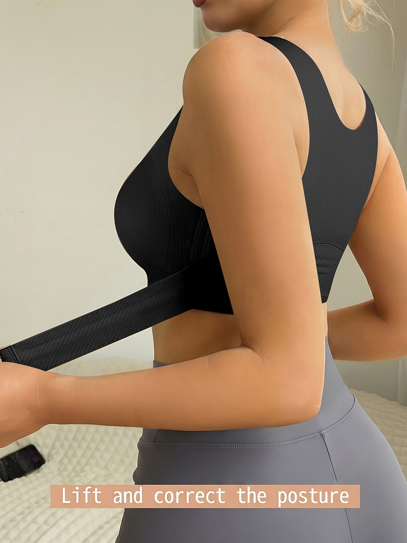 2 قطعة حمالة صدر رياضية للنساء بأزرار أمامية، قماش مضلع داعم ناعم، تجميع، لطيفة على البشرة، قابلة للتنفس، يومية، يوجا، جري، لياقة بدنية، ملابس داخلية تناسب جميع الأوقات