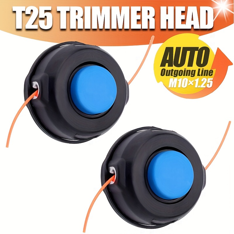 Easy-install, T25 Dual-line Trimmer Head M10x1.25 - Compatible With 223l, 322l, 125l Lawn Mowers & Weed - Durable…: retailer-supplied image